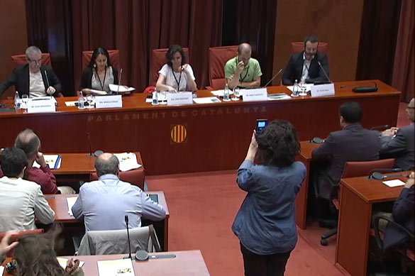 Catalan Parliament debates about Transnational companies and Human Rights